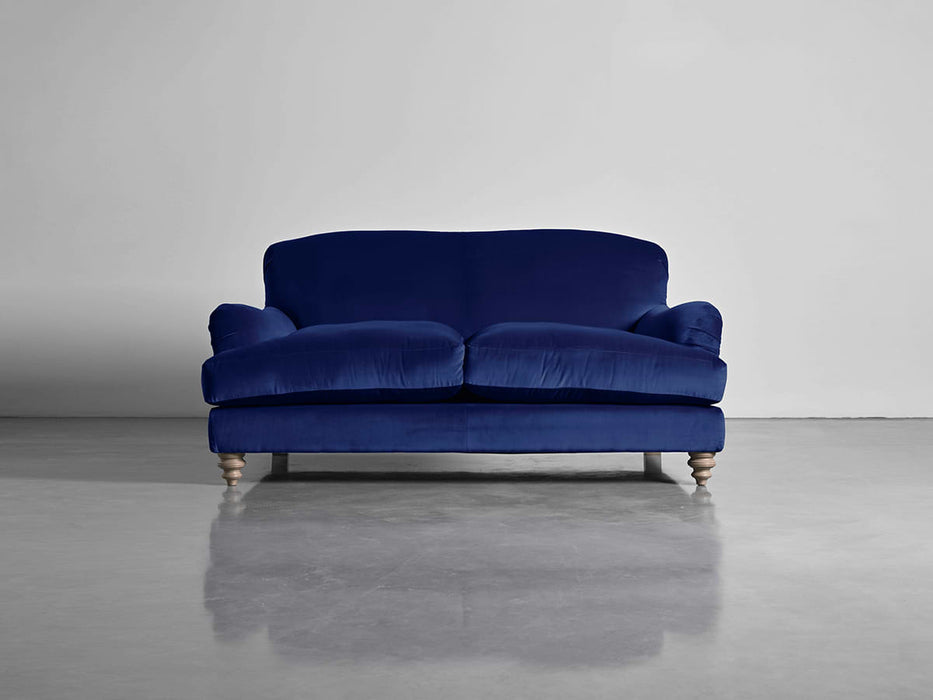 Cosy Petite Sofa Navy Cotton Velvet
