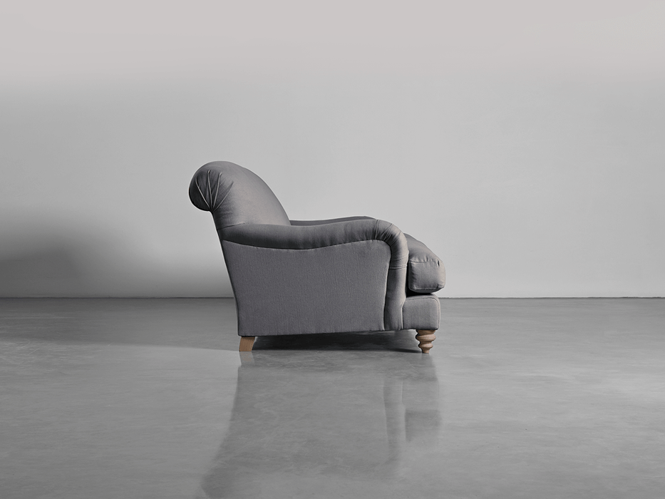 Cosy Petite Sofa Smoke Linen Cotton Blend