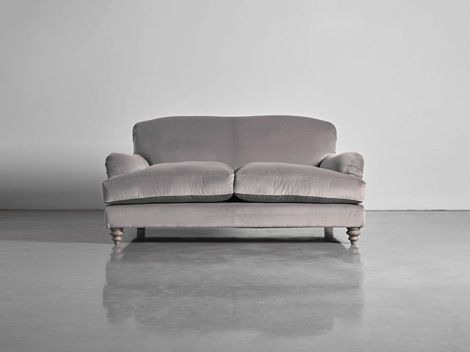 Cosy Midi Sofa Swedish Grey Cotton Velvet