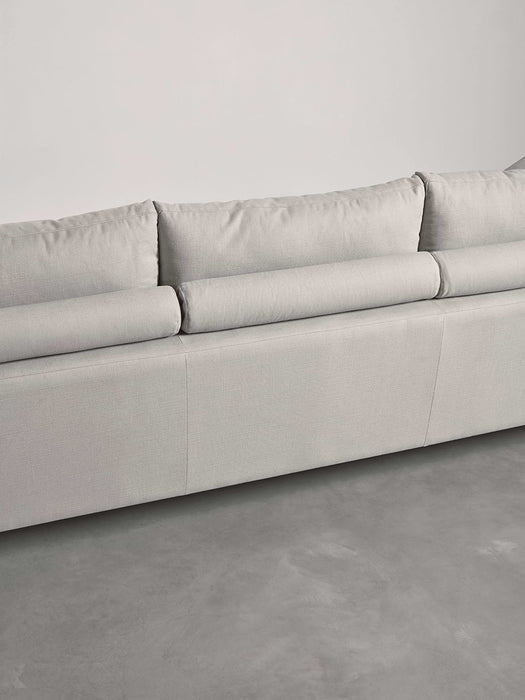 Milano Grand Chaise Sofa Flint Linen Cotton Blend