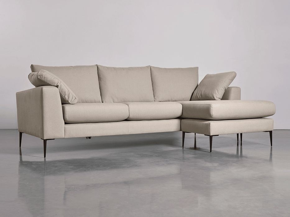 Milano Grand Chaise Sofa Birch Linen Cotton Blend