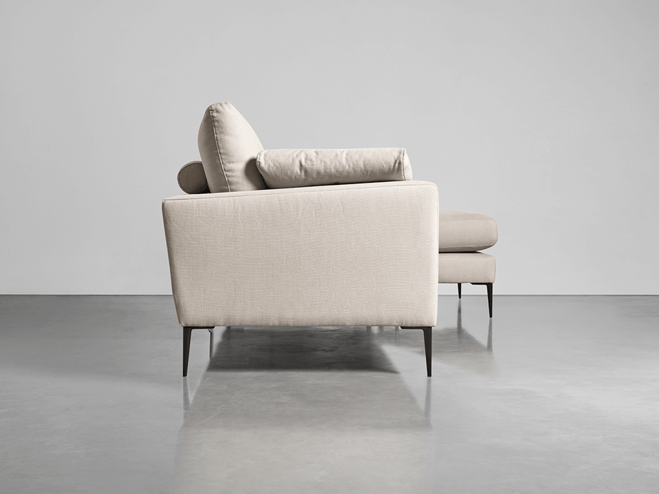 Milano Grand Chaise Sofa Birch Linen Cotton Blend