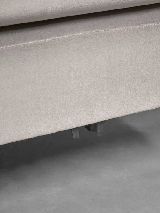 Milano Grand Chaise Sofa Gold Cotton Velvet