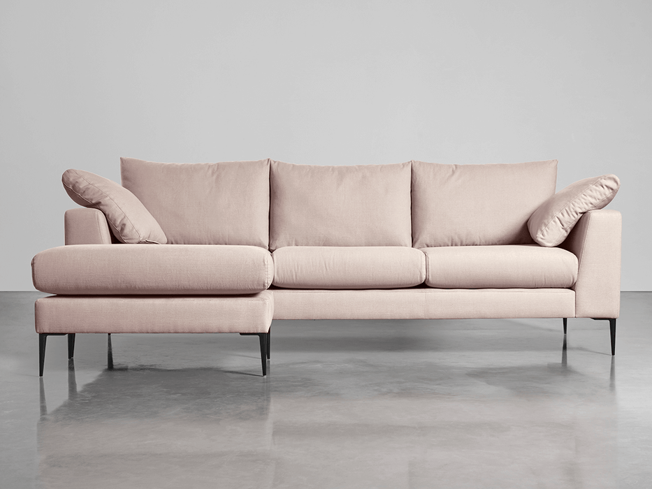 Milano Grand Chaise Sofa Mallow Linen Cotton Blend