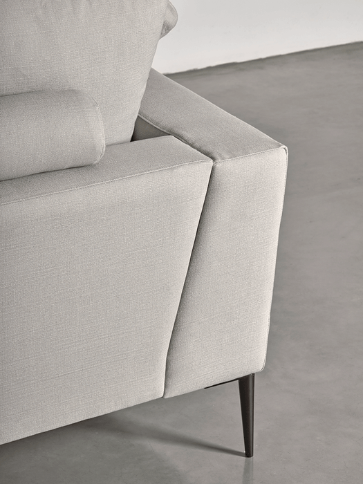 Milano Loveseat Flint Linen Cotton Blend