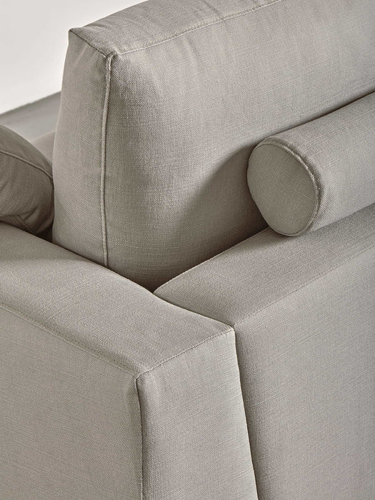 Milano Loveseat Flint Linen Cotton Blend