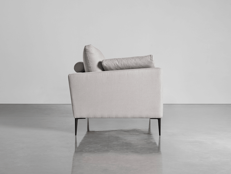 Milano Midi Sofa Ash Linen Cotton Blend