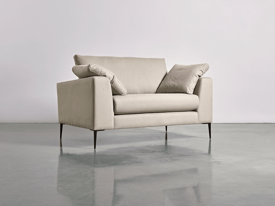 Milano Loveseat Birch Linen Cotton Blend