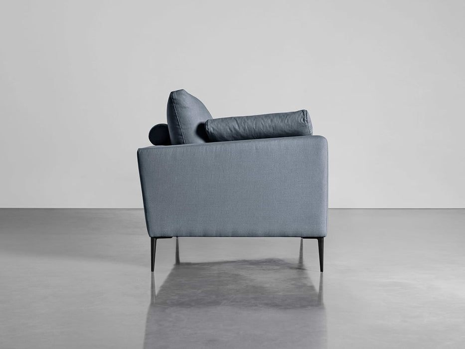 Milano Midi Sofa French Blue Linen Cotton Blend