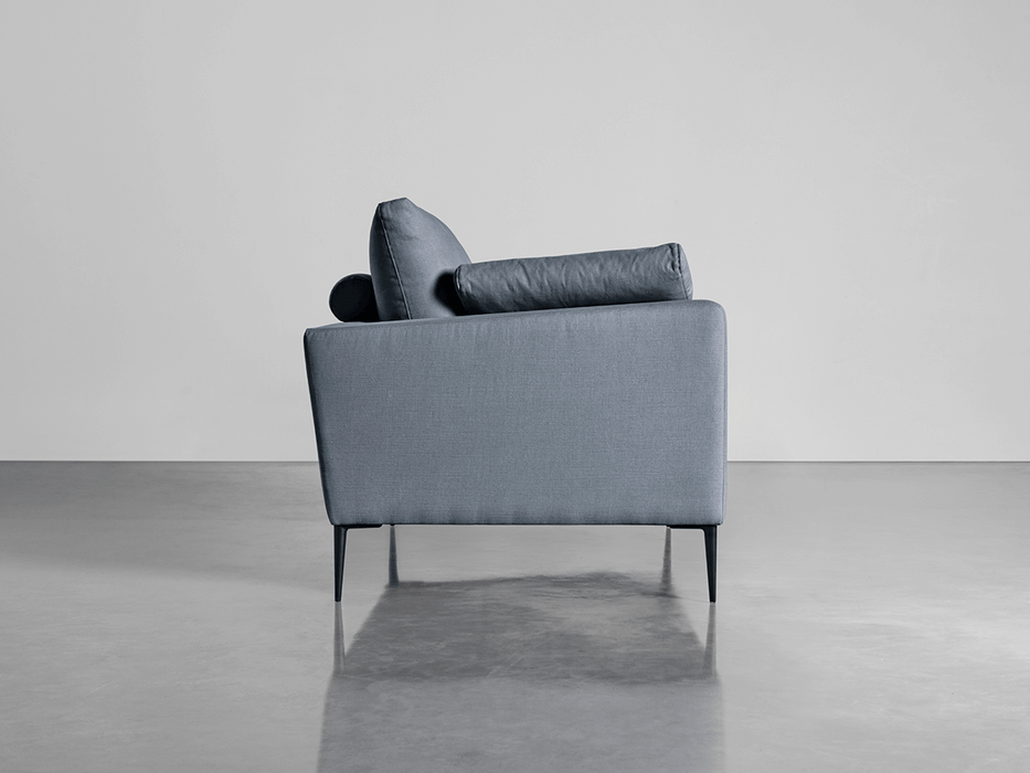 Milano Grand Sofa French Blue Linen Cotton Blend