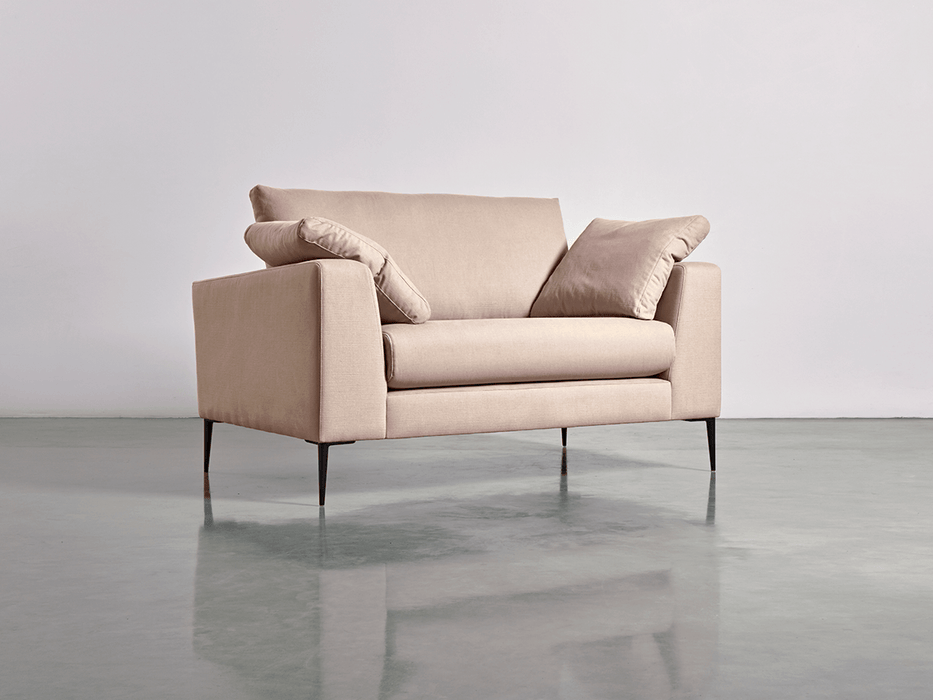 Milano Loveseat Mallow Linen Cotton Blend