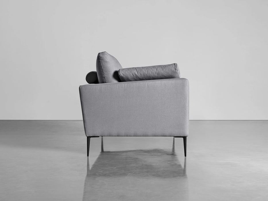 Milano Midi Sofa Smoke Linen Cotton Blend