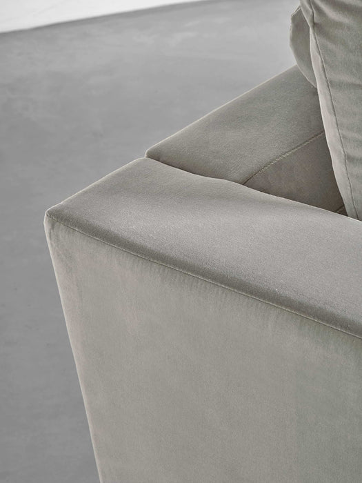 Milano Loveseat Gold Cotton Velvet