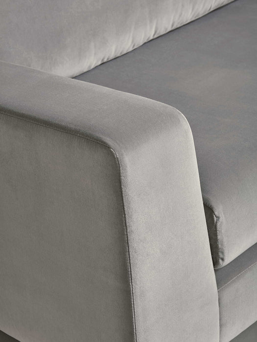 Milano Loveseat Gold Cotton Velvet