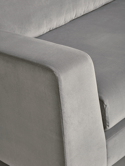 Milano Loveseat Moss Cotton Velvet