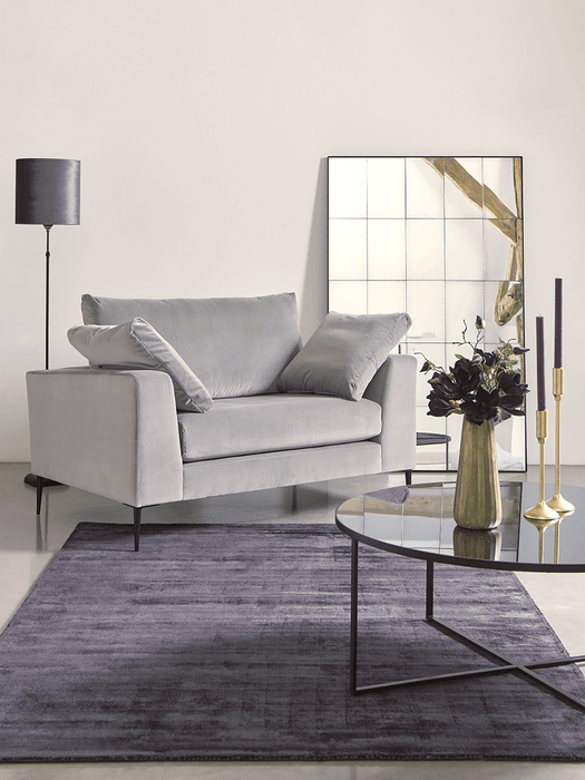 Milano Loveseat Birch Linen Cotton Blend