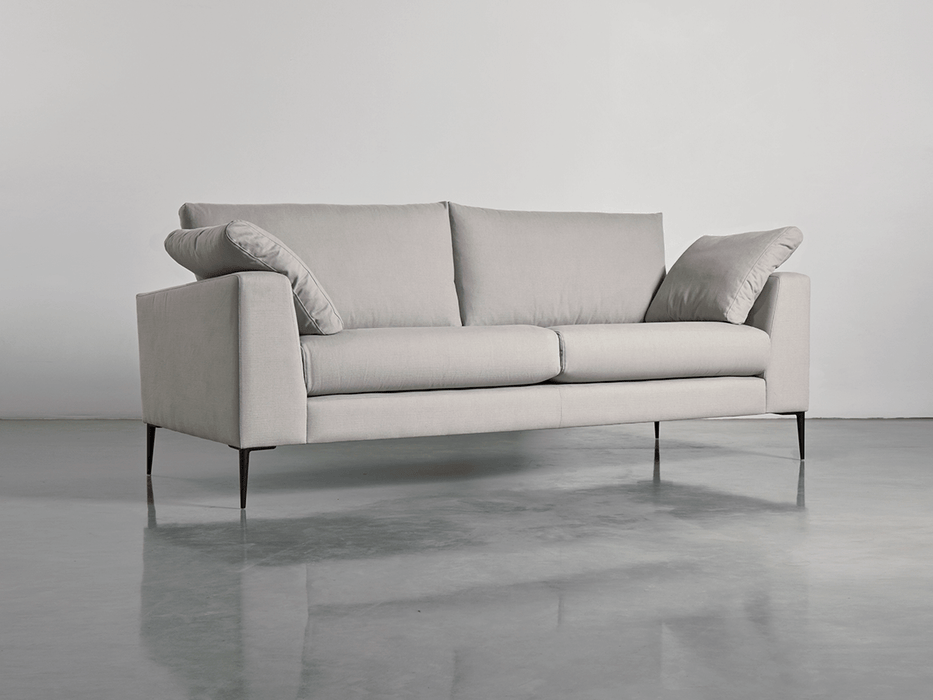 Milano Midi Sofa Ash Linen Cotton Blend