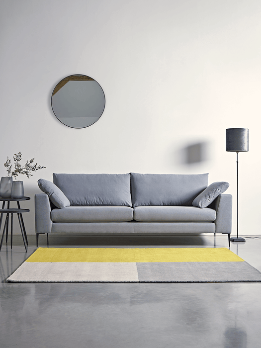 Milano Grand Sofa Blush Cotton Velvet