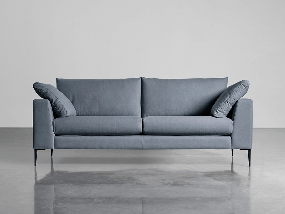 Milano Grand Sofa French Blue Linen Cotton Blend