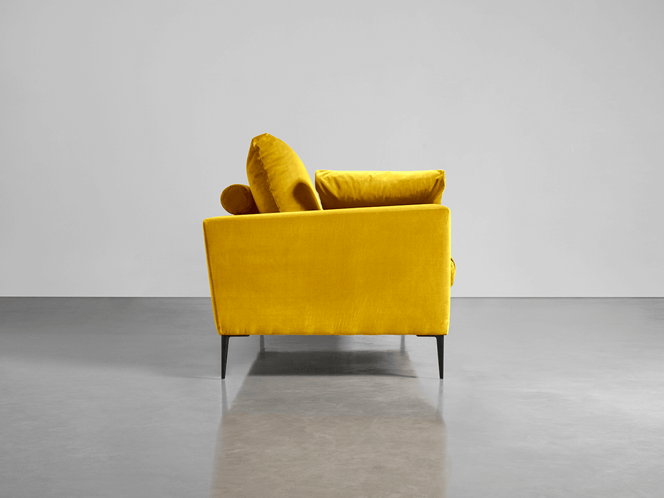 Milano Midi Sofa Gold Cotton Velvet