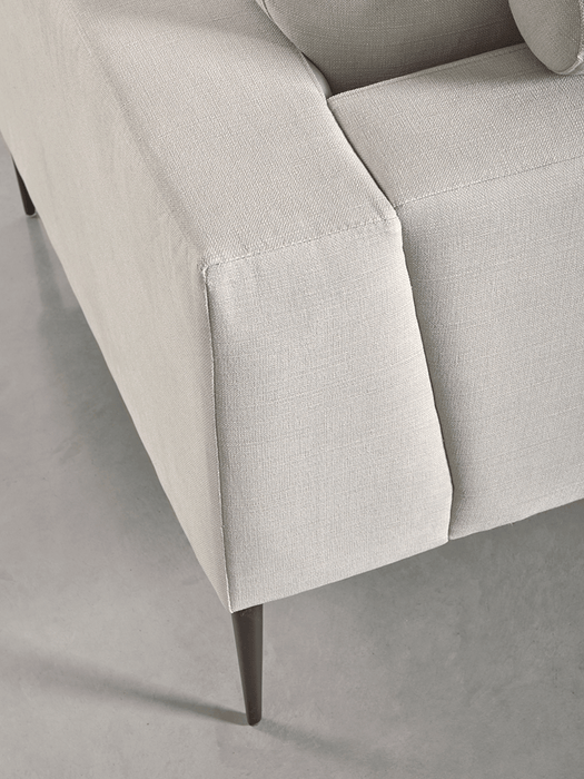 Milano Grand Sofa Smoke Linen Cotton Blend