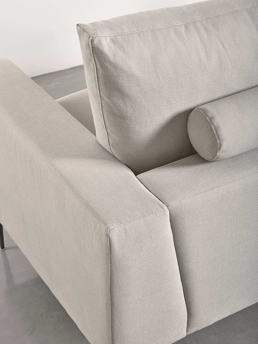 Milano Grand Sofa Smoke Linen Cotton Blend