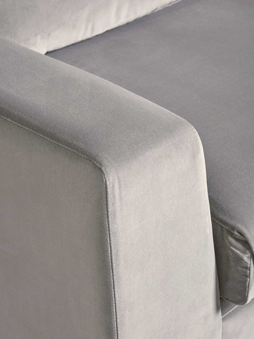 Milano Midi Sofa Blush Cotton Velvet