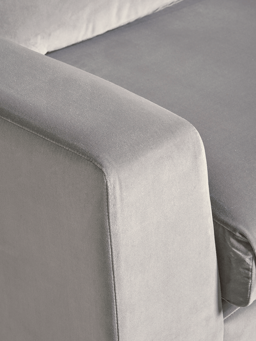 Milano Grand Sofa Blush Cotton Velvet
