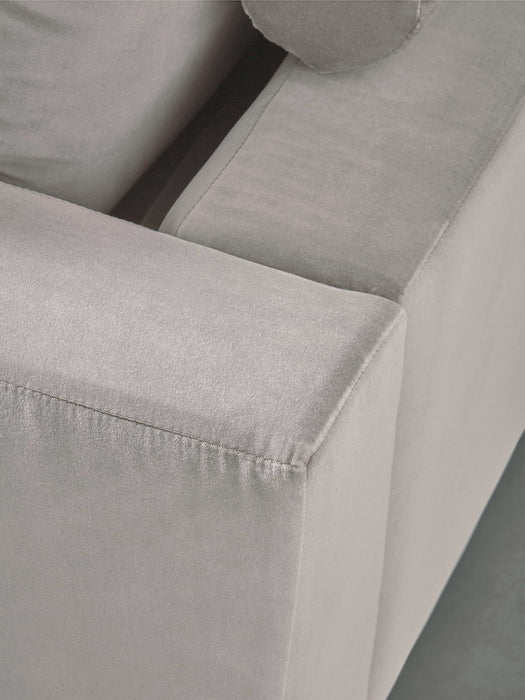 Milano Midi Sofa Swedish Grey Cotton Velvet