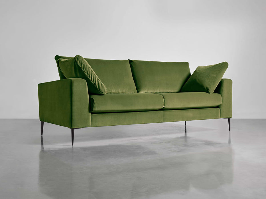 Milano Midi Sofa Moss Cotton Velvet
