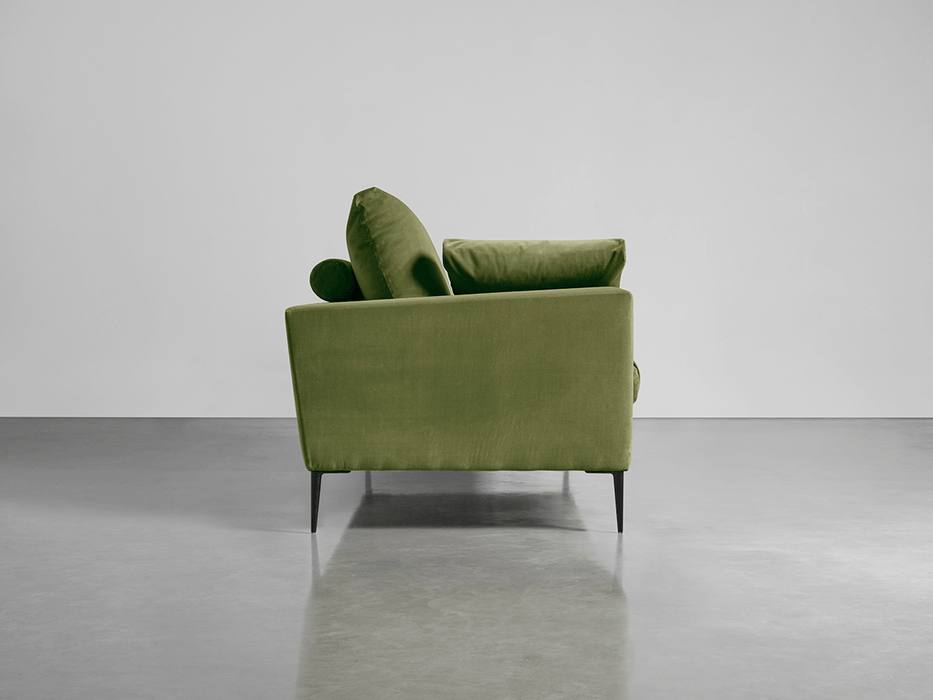 Milano Grand Sofa Moss Cotton Velvet