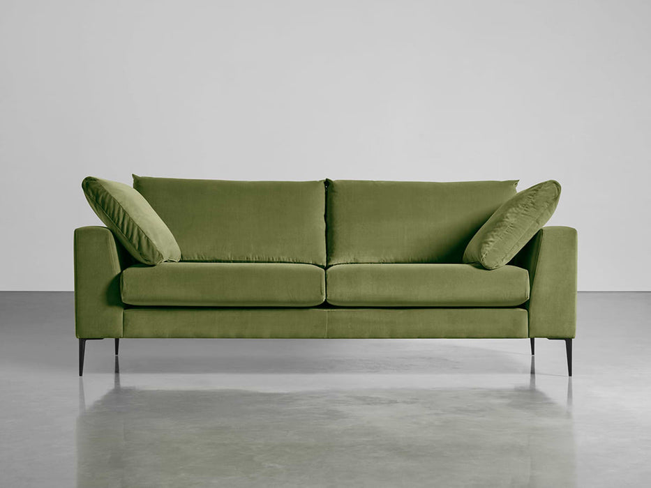 Milano Midi Sofa Moss Cotton Velvet