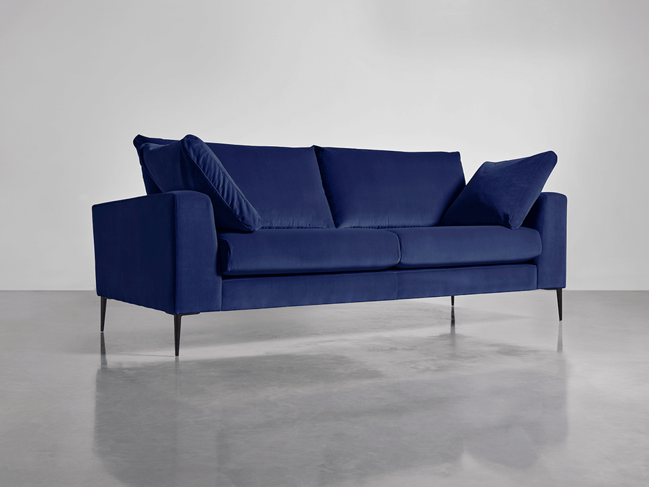 Milano Midi Sofa Navy Cotton Velvet