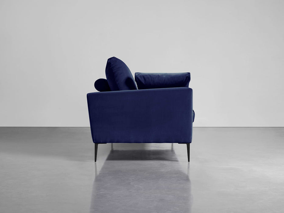 Milano Grand Sofa Navy Cotton Velvet