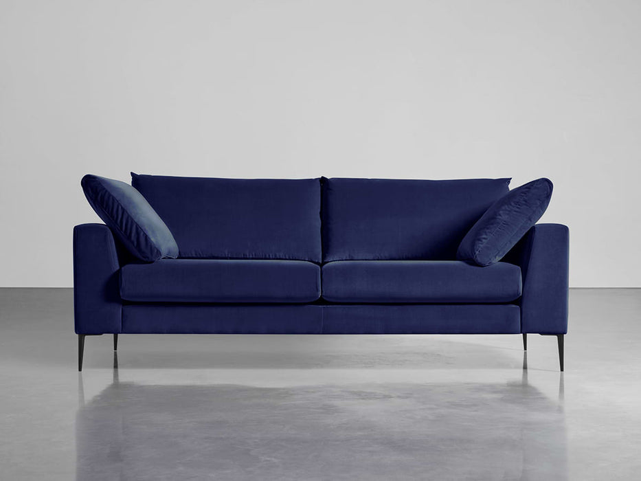 Milano Grand Sofa Navy Cotton Velvet