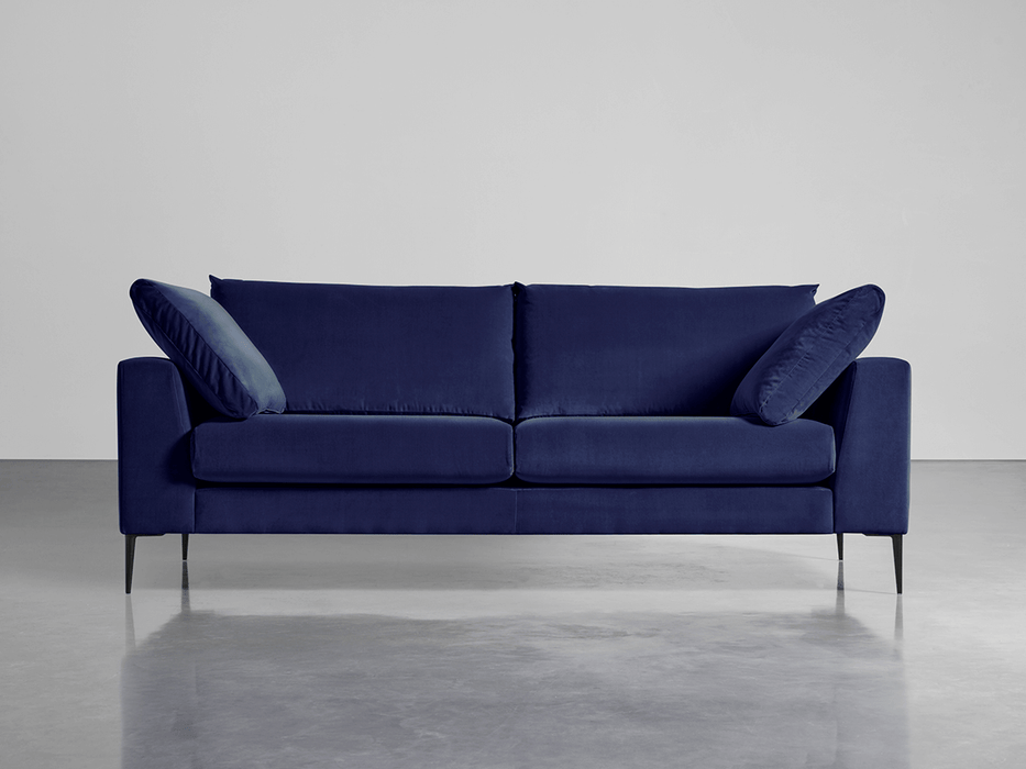 Milano Midi Sofa Navy Cotton Velvet