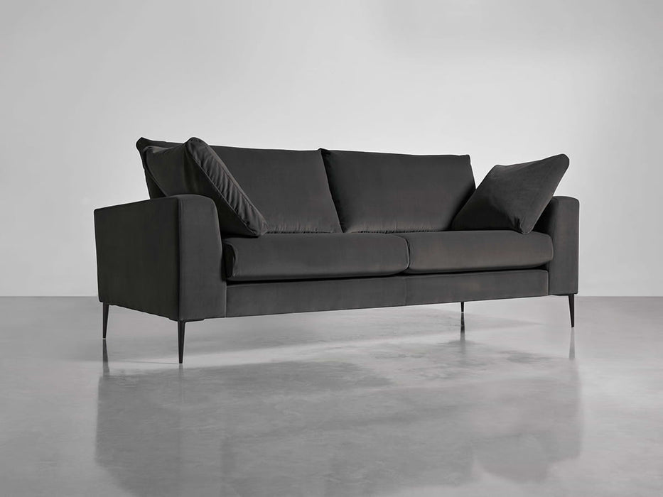 Milano Midi Sofa Slate Cotton Velvet