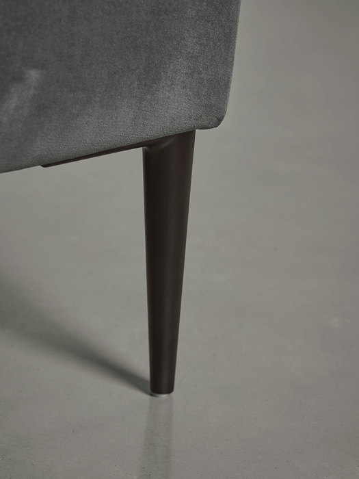 Milano Grand Sofa Slate Cotton Velvet