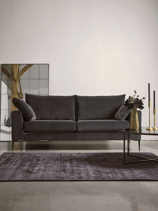 Milano Grand Sofa Blush Cotton Velvet