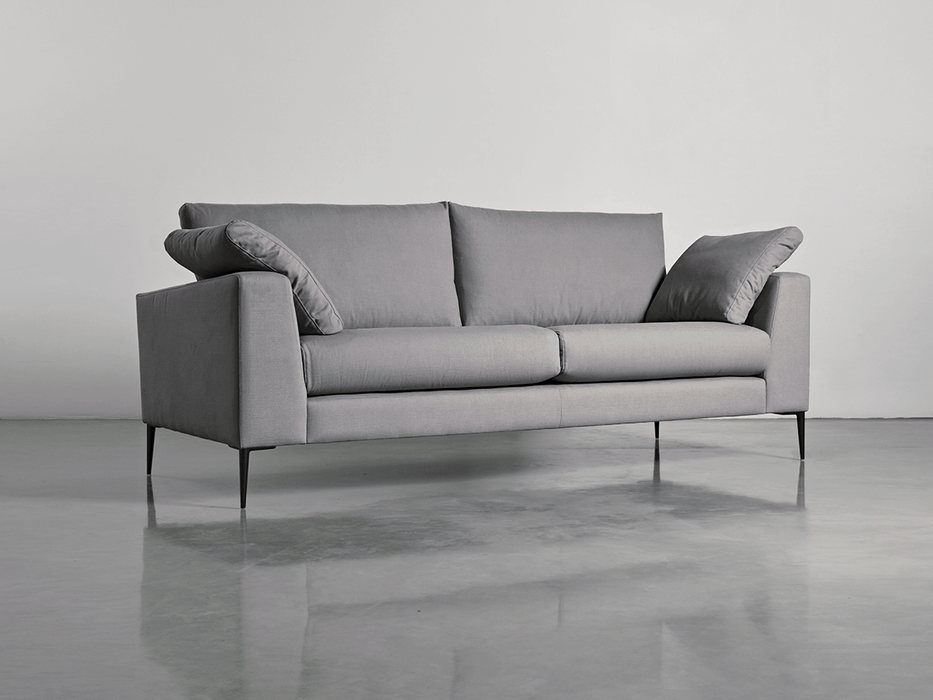Milano Grand Sofa Smoke Linen Cotton Blend