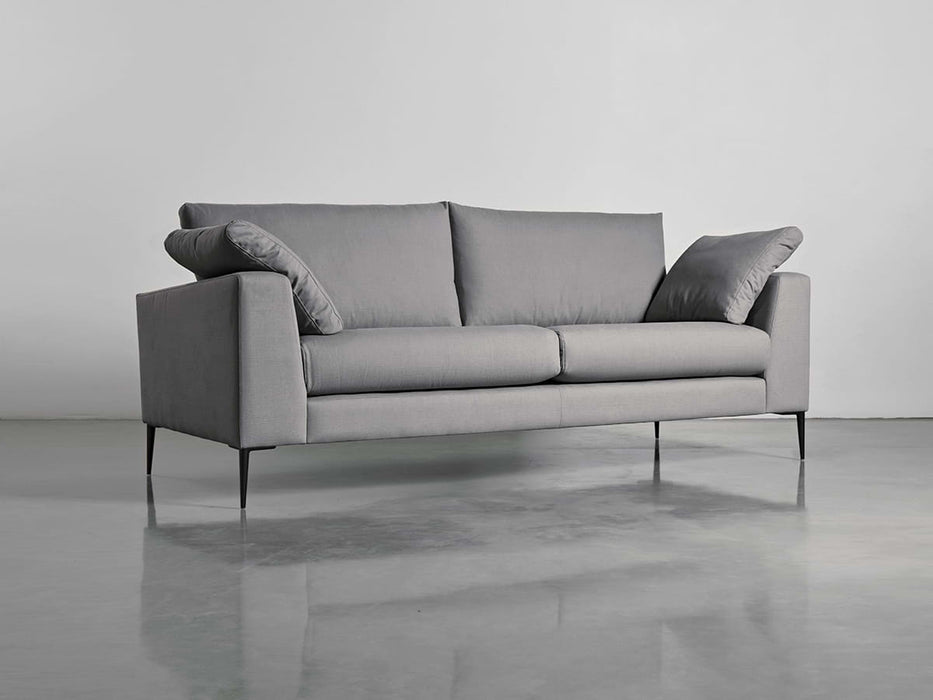 Milano Midi Sofa Smoke Linen Cotton Blend