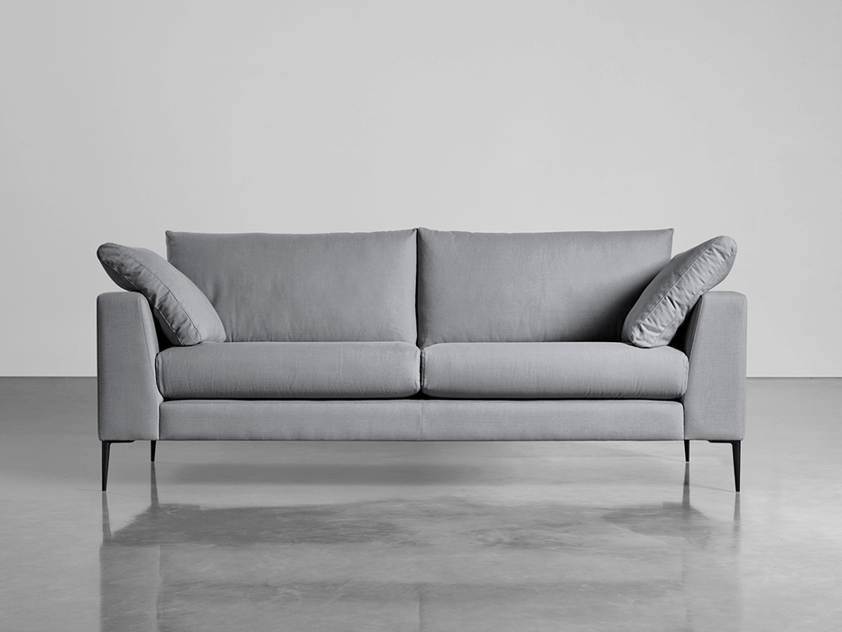 Milano Grand Sofa Smoke Linen Cotton Blend