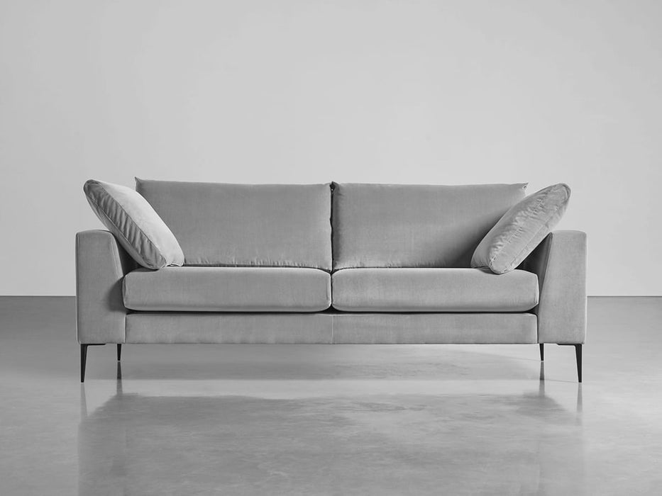 Milano Midi Sofa Swedish Grey Cotton Velvet