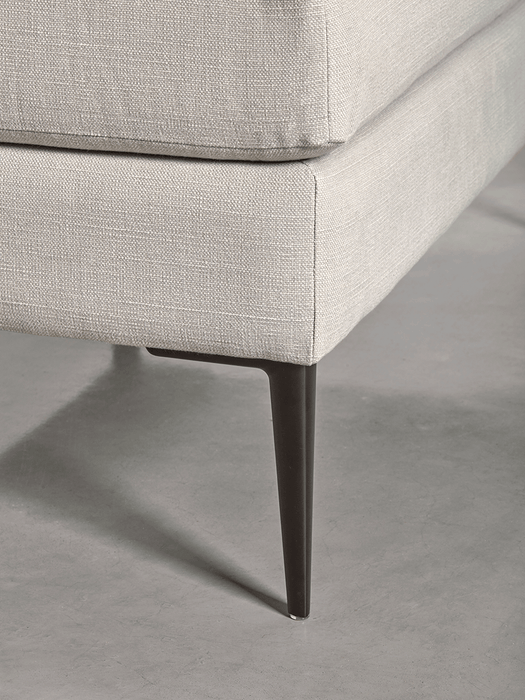 Milano Ottoman Smoke Linen Cotton Blend