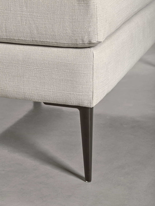 Milano Ottoman Flint Linen Cotton Blend