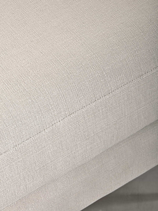 Milano Ottoman French Blue Linen Cotton Blend