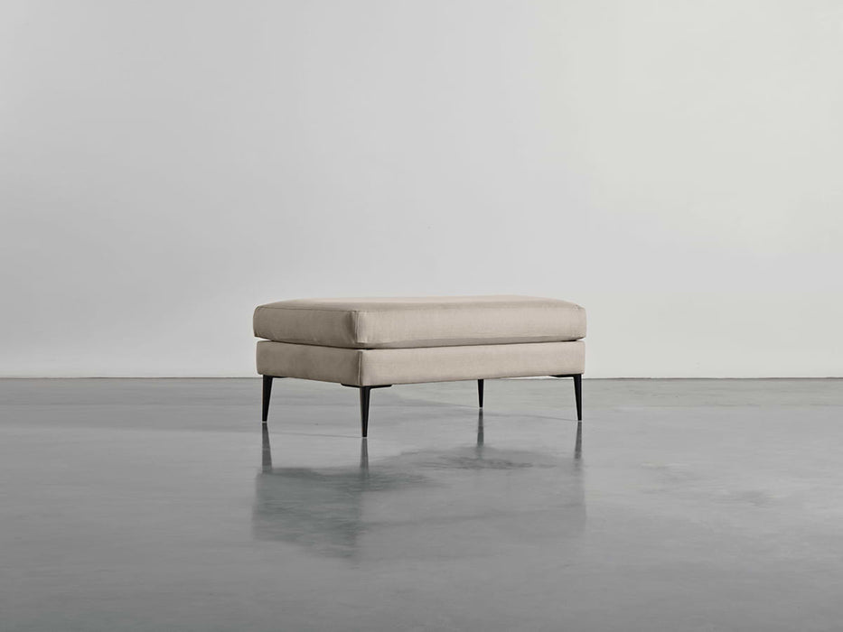 Milano Ottoman Birch Linen Cotton Blend