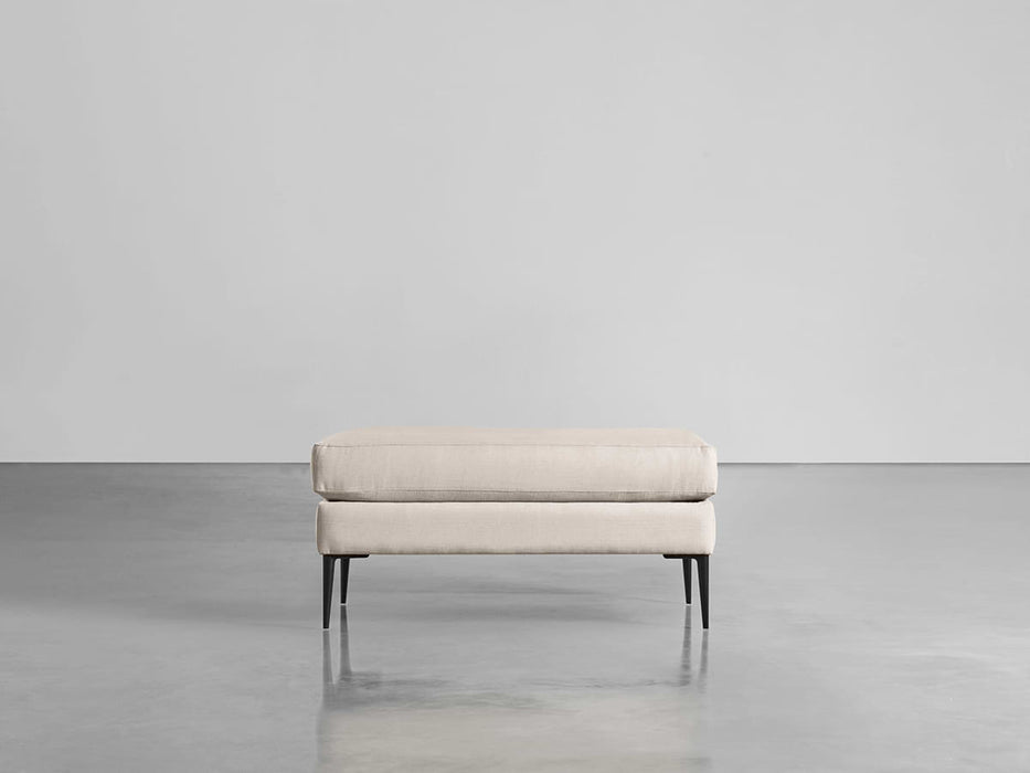 Milano Ottoman Birch Linen Cotton Blend