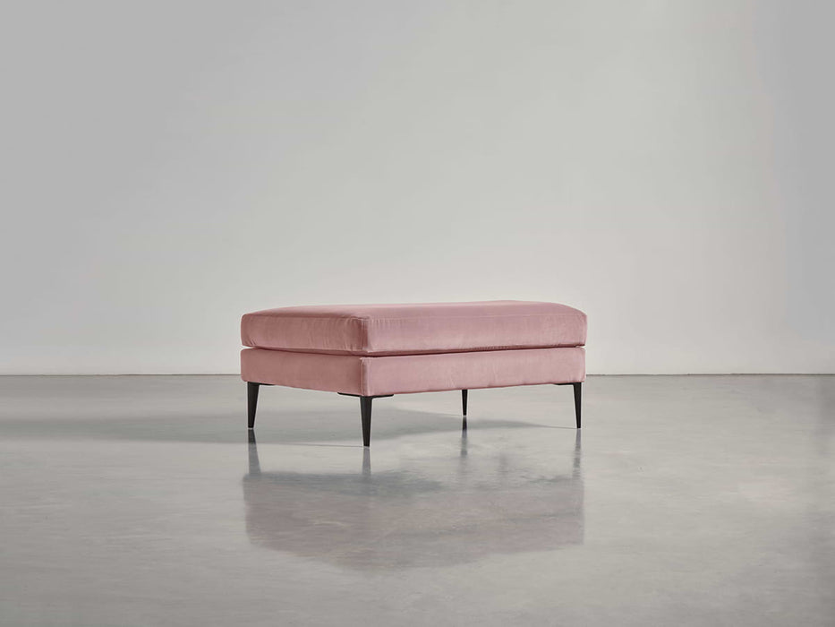 Milano Ottoman Blush Cotton Velvet