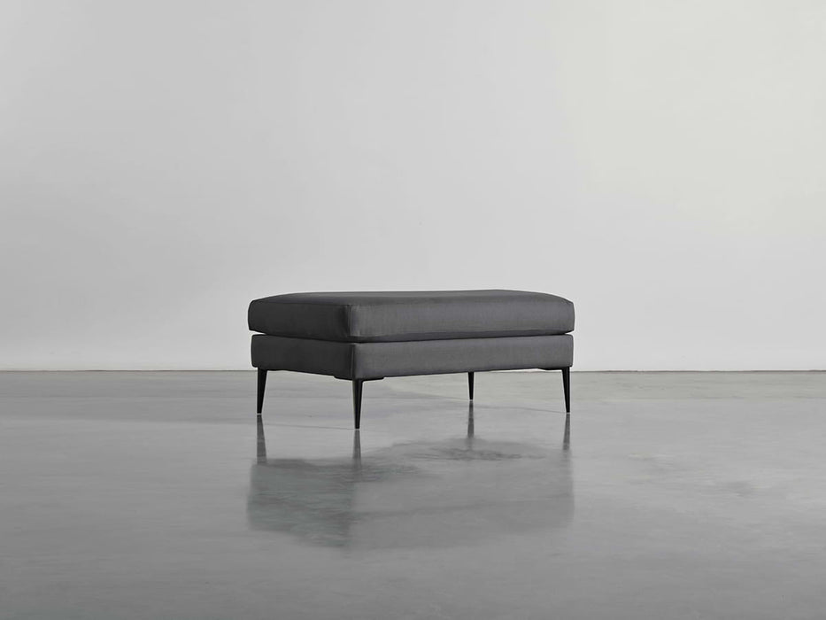 Milano Ottoman Flint Linen Cotton Blend